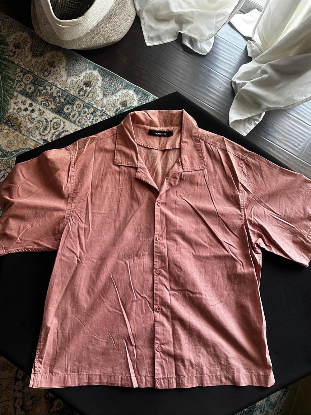 H&M Casual Pink Button Down Shirt